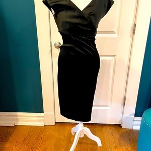 MaxMara V Neck Umpire Waisted MIDI Evening dress